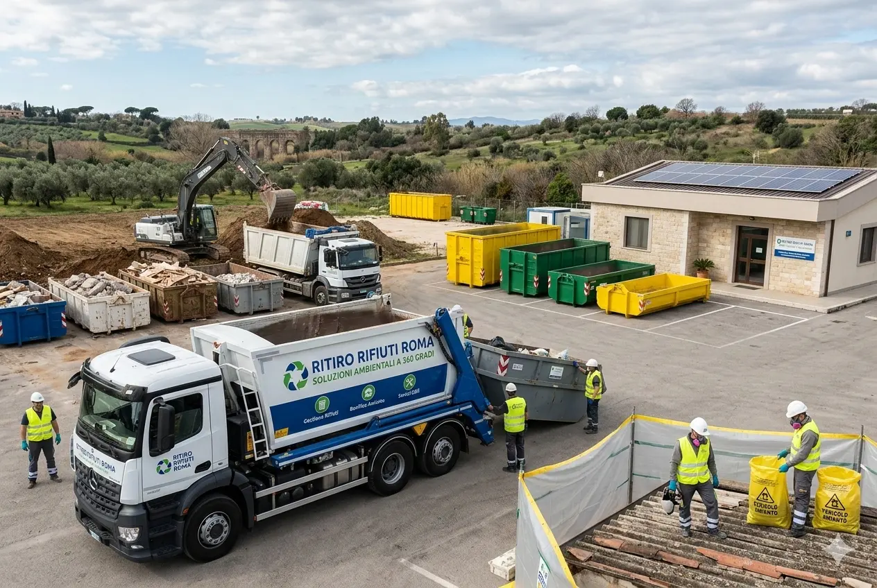 Raccolta rifiuti a Roma